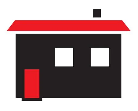 House icon vector isolated in white background. Stock Illustration