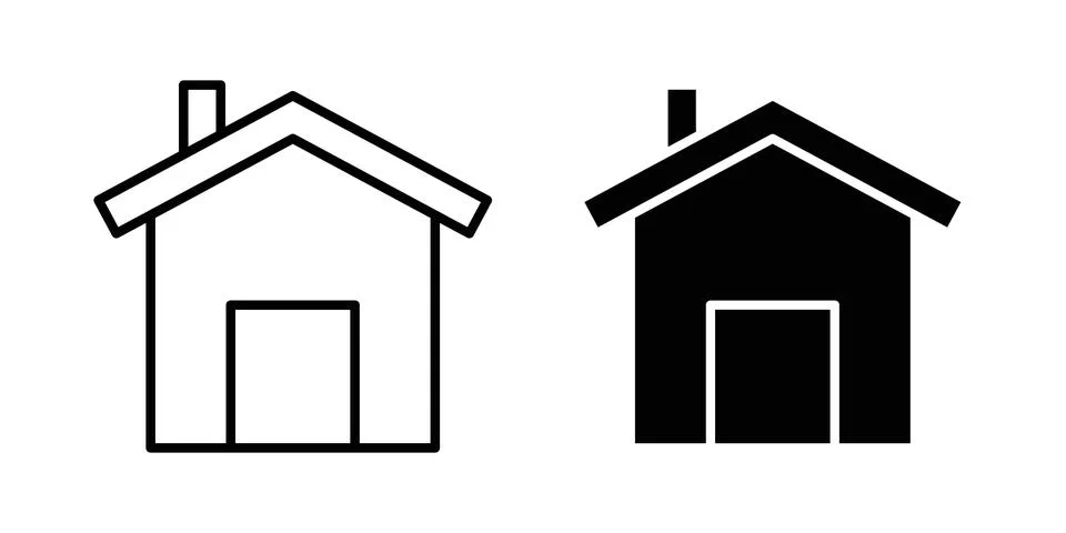 House icon vector symbol graphics Stock Illustration