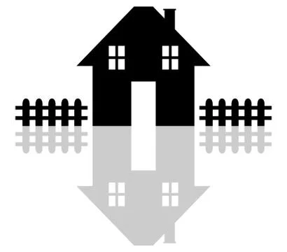 House icon on white background Stock Illustration