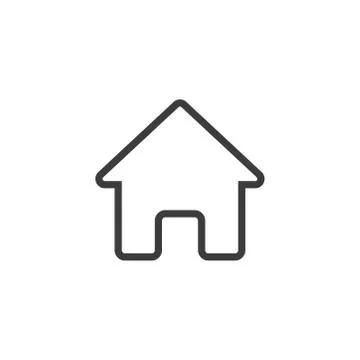 House icon on white background Stock Illustration