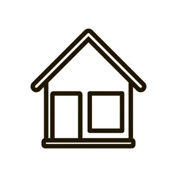 House icon on white background. Vector illustration EPS 10. Stock Illustration