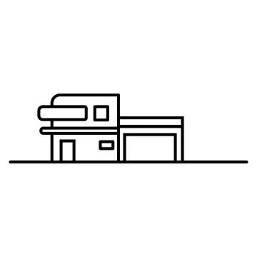 House icon on a white background. Vector illustration. Stock Illustration