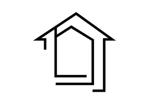 House icon on white Stock Illustration