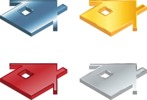 House icons Stock Illustration