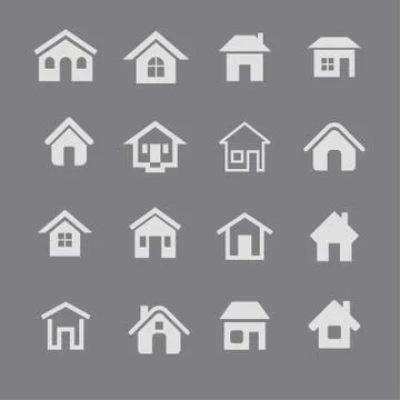 House icons Stock Illustration