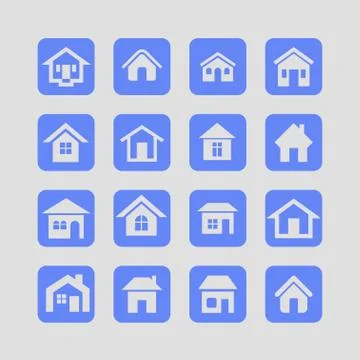 House icons Stock Illustration
