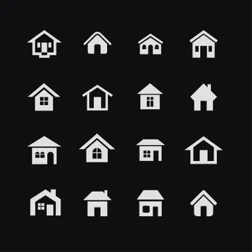 House icons Stock Illustration