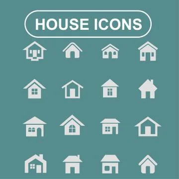 House icons Stock Illustration