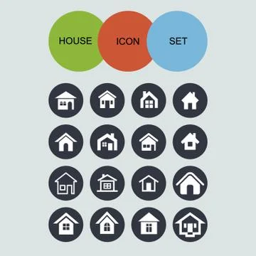 House icons Stock Illustration