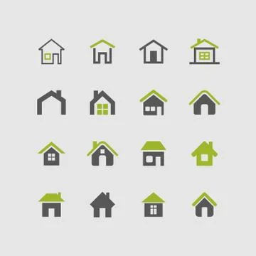 House icons Stock Illustration