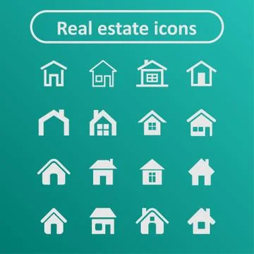 House icons Stock Illustration