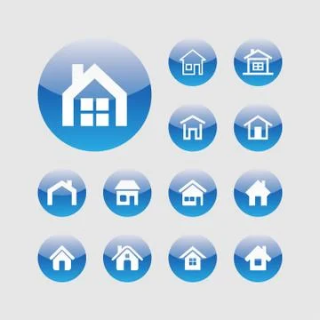 House icons Stock Illustration