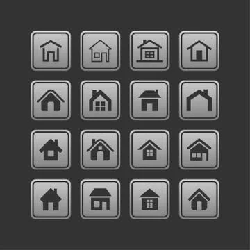 House icons Stock Illustration