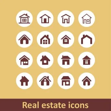 House icons Stock Illustration