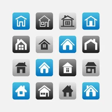 House icons Stock Illustration