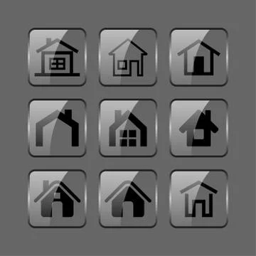 House icons Stock Illustration