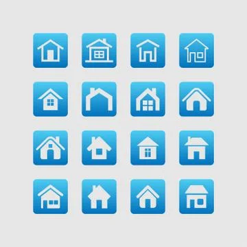 House icons Stock Illustration
