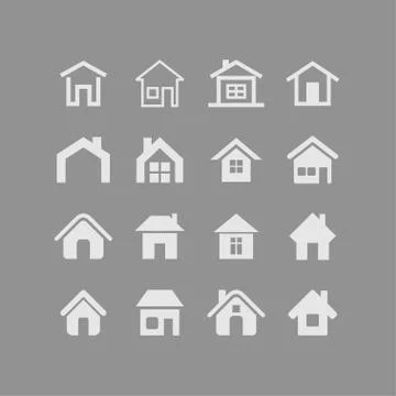 House icons Stock Illustration