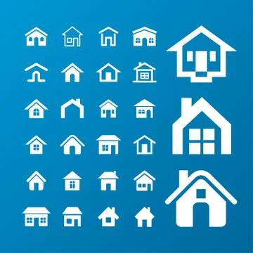 House icons Stock Illustration