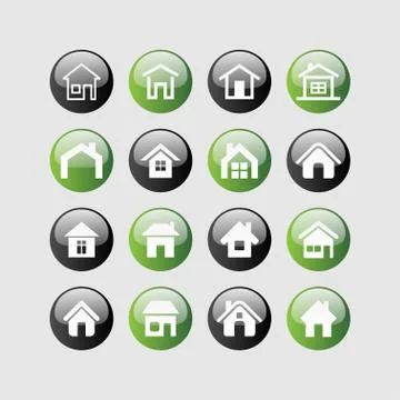 House icons Stock Illustration