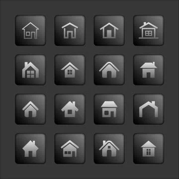 House icons Stock Illustration