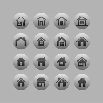 House icons Stock Illustration