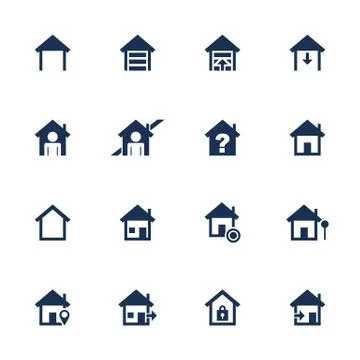 House icons Stock Illustration