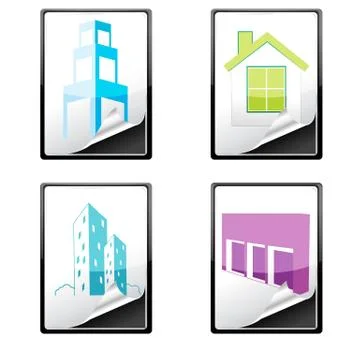House icons Stock-Illustration