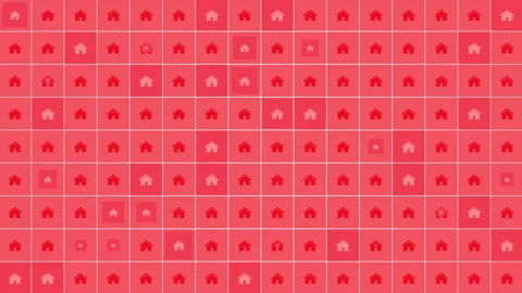 House icons pattern on social network background Stock Footage 195675301