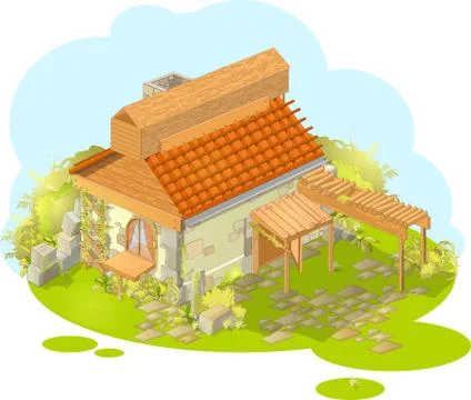 The house Stock Illustration
