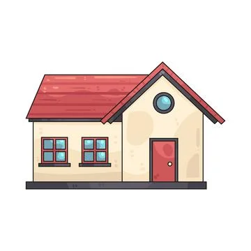 House illustration Ilustración de archivo