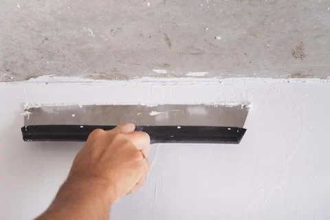 House improvement layer of stucco Stock Photos