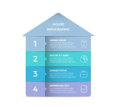 House - Infographic Template Stock Illustration