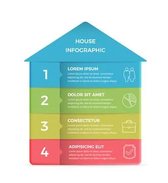 House - Infographic Template Stock Illustration