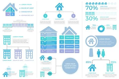 House Infographics Stock Illustration