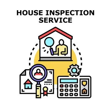 House inspection service concept vector illustration Stock Illustration