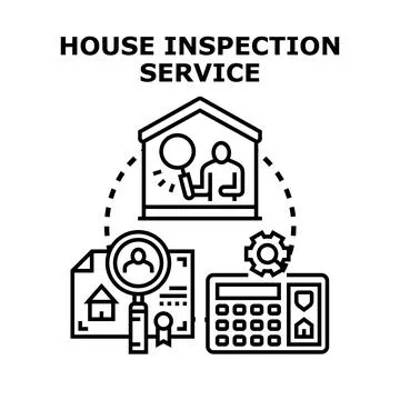 House inspection service concept vector illustration Stock Illustration