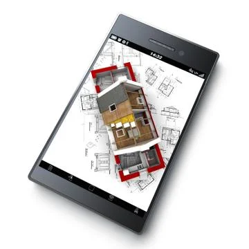 House insulation app Stock Illustration