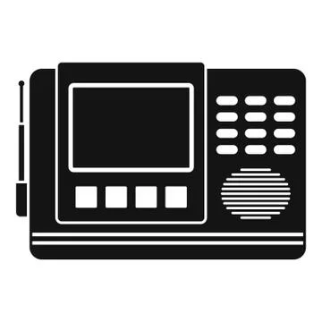 House intercom icon, simple style Illustrazione stock
