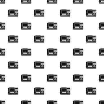 House intercom pattern seamless vector Stock Illustration