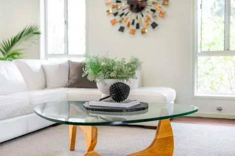 House interior decor, inside of modern living room. Home, apartment decoratio Stock Photos