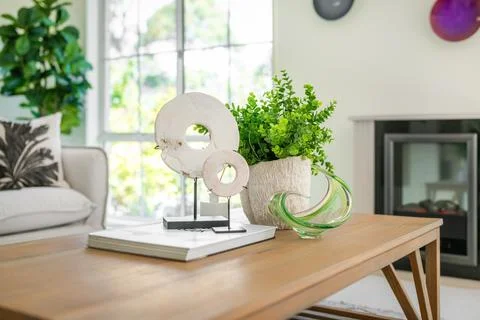 House interior decor, inside of modern living room. Home, apartment decoratio Stock Photos