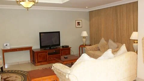 The house interior design view Stock Photos