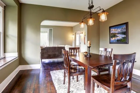 House interior. dining area Stock Photos