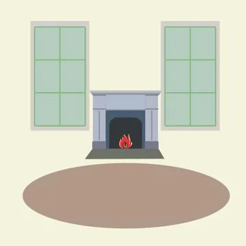 House interior Stock Illustration