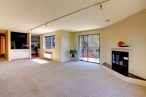 House interior with open floor plan. empty room Stock Photos