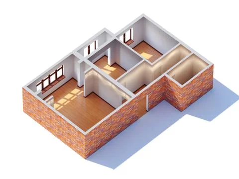 House interior planning Stock Illustration