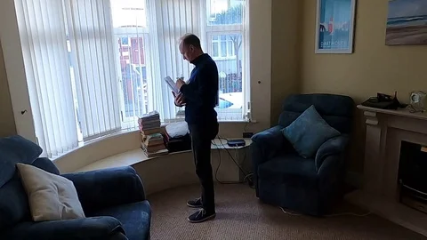 House interior sequence: Tidying Room (TIMELAPSE, NO AUDIO) Stock Footage 123780336