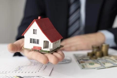 House investments elements composition Stock Photos
