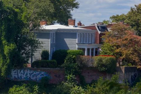 House on James River Stock Photos